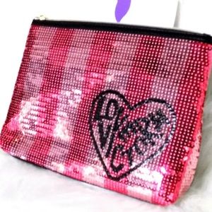Victoria’s Secret Sequin Wristlet Makeup Bag